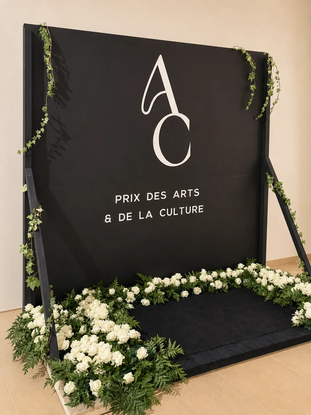 Décor du Prix des Arts et de la Culture réalisé par SRK Laser
